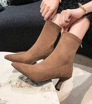 Khaki-Wildleder