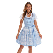 753870 Blau (Oberteil+Rock+Schürze+Schleife)
